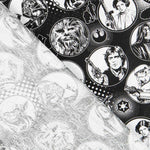 Popelín de Algodón Star Wars Negra - Ribes y Casals