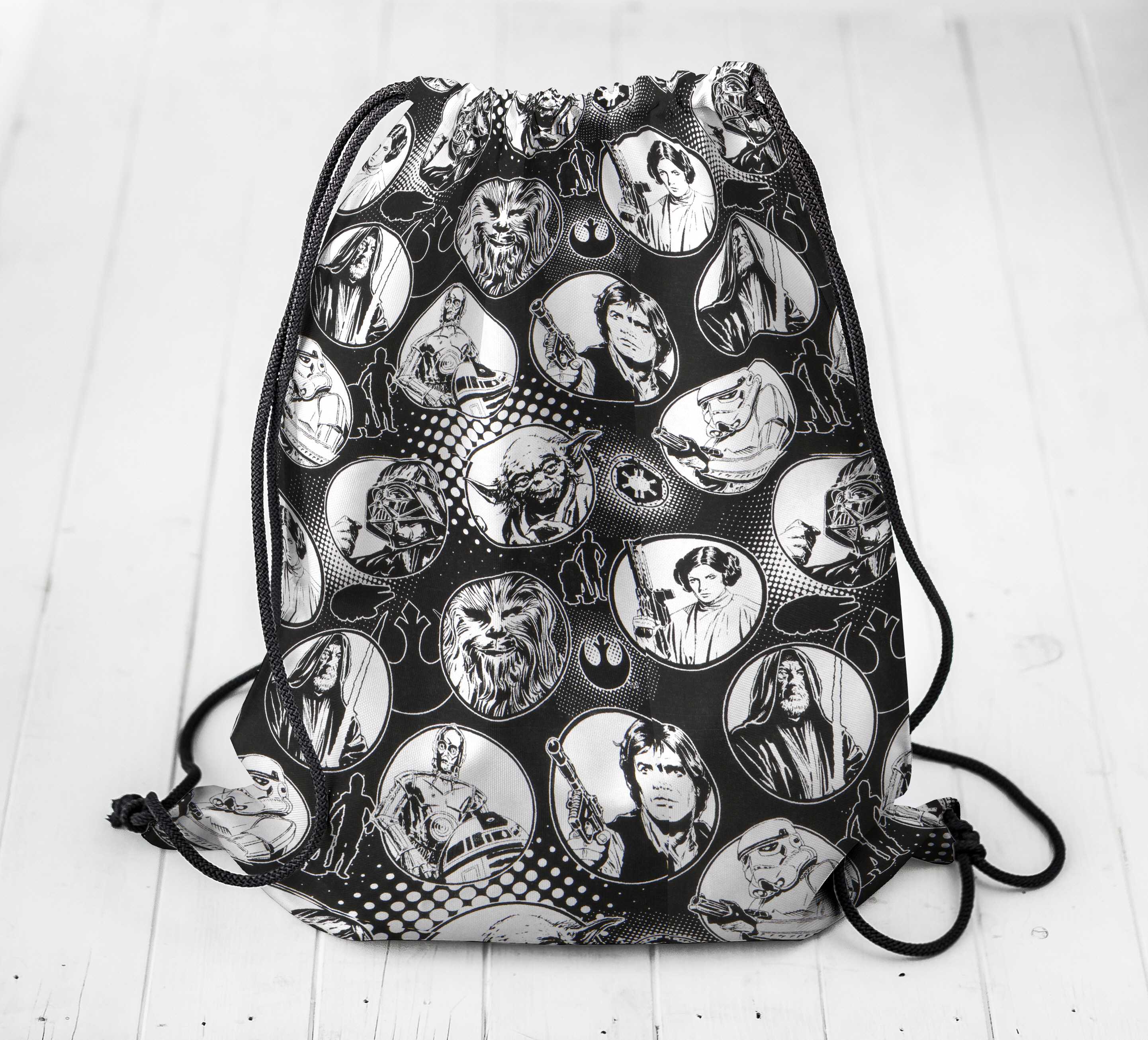 Popelín de Algodón Star Wars Negra - Ribes y Casals