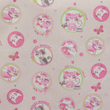 Popelín Estampado Gatos Rosa - Ribes y Casals