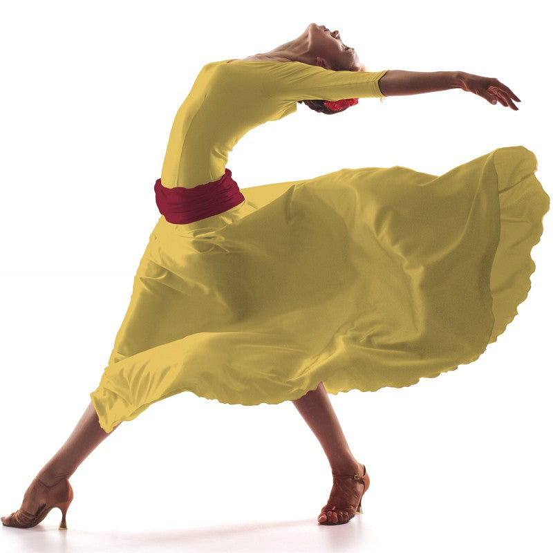 Popelín Flamenca Amarillo Pálido - Ribes y Casals