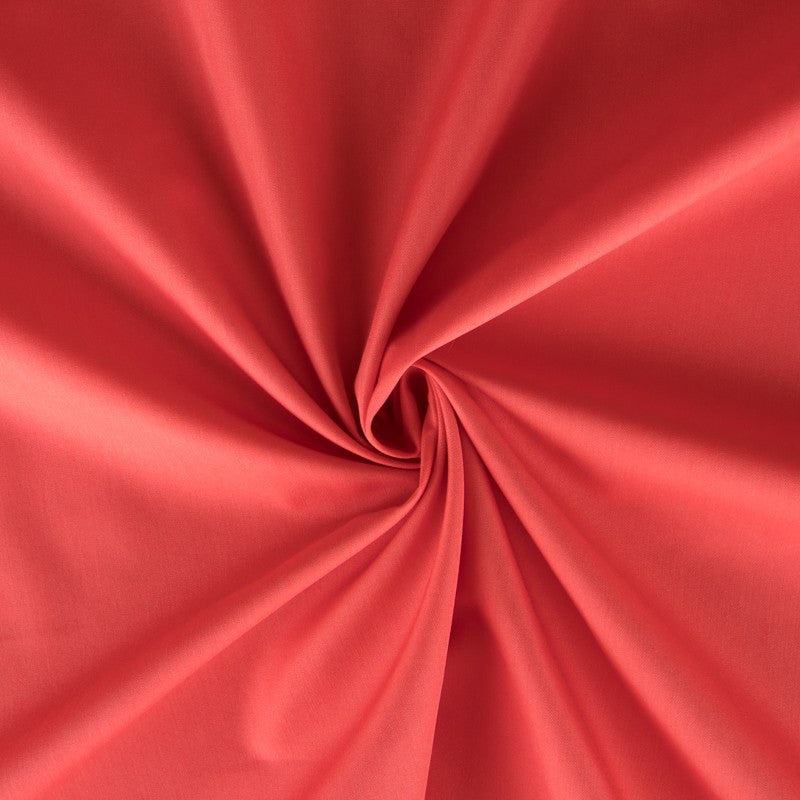Popelín Flamenca Liso Coral Claro - Ribes y Casals