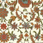 Popelín Flor Fondo Beige - Ribes y Casals