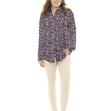 Popelín Floral Cretona Morado - Ribes y Casals