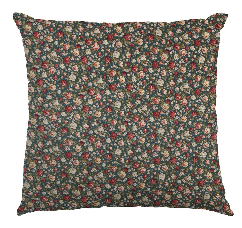 Popelín Floral Cretona Verde - Ribes y Casals