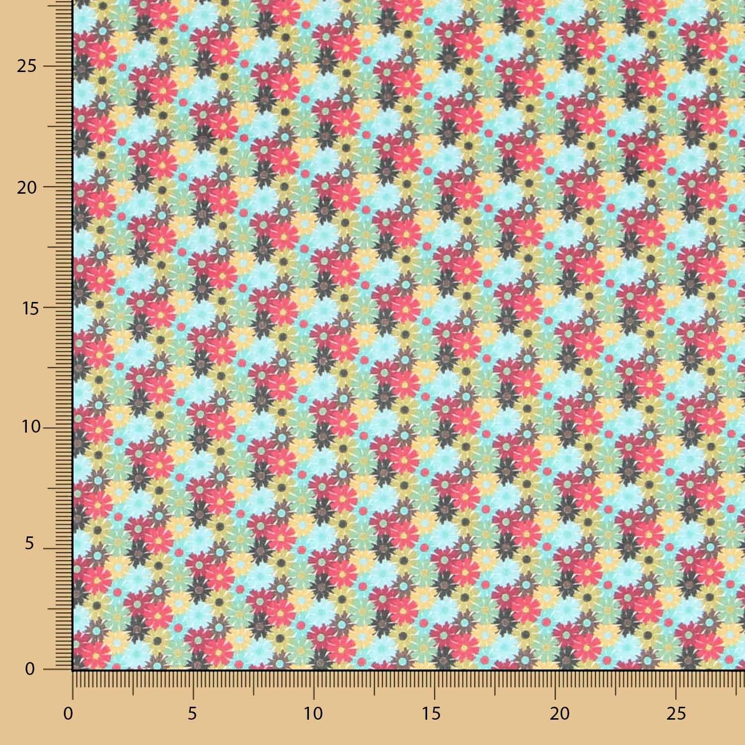 Popelín Floral Multicolor - Ribes y Casals