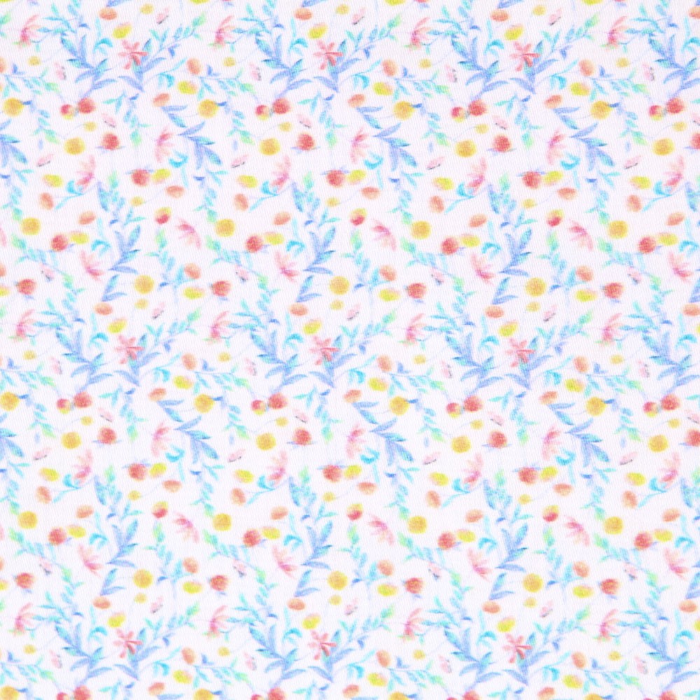 Popelín Florecitas Azul - Ribes y Casals