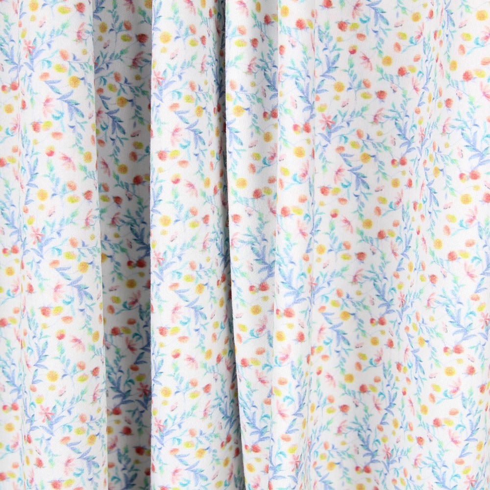 Popelín Florecitas Azul - Ribes y Casals