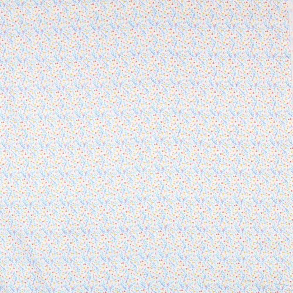 Popelín Florecitas Azul - Ribes y Casals
