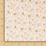 Popelín Florecitas Rosa - Ribes y Casals