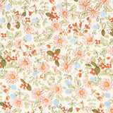 Retal Popelín Florecitas Rosa 60x150cm - Ribes y Casals