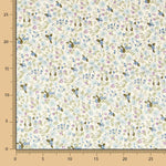 Popelín Florecitas Verde - Ribes y Casals