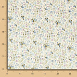 Popelín Florecitas Verde - Ribes y Casals