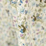 Popelín Florecitas Verde - Ribes y Casals