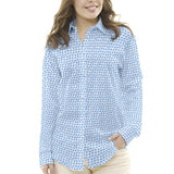 Popelín Flores Azul - Ribes y Casals