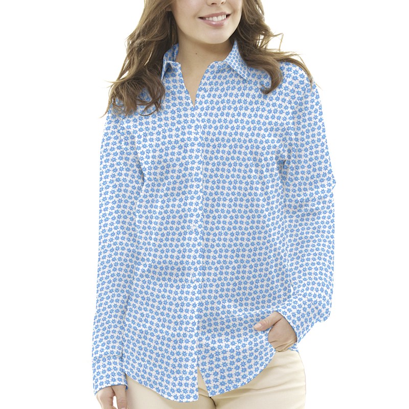 Popelín Flores Azul - Ribes y Casals