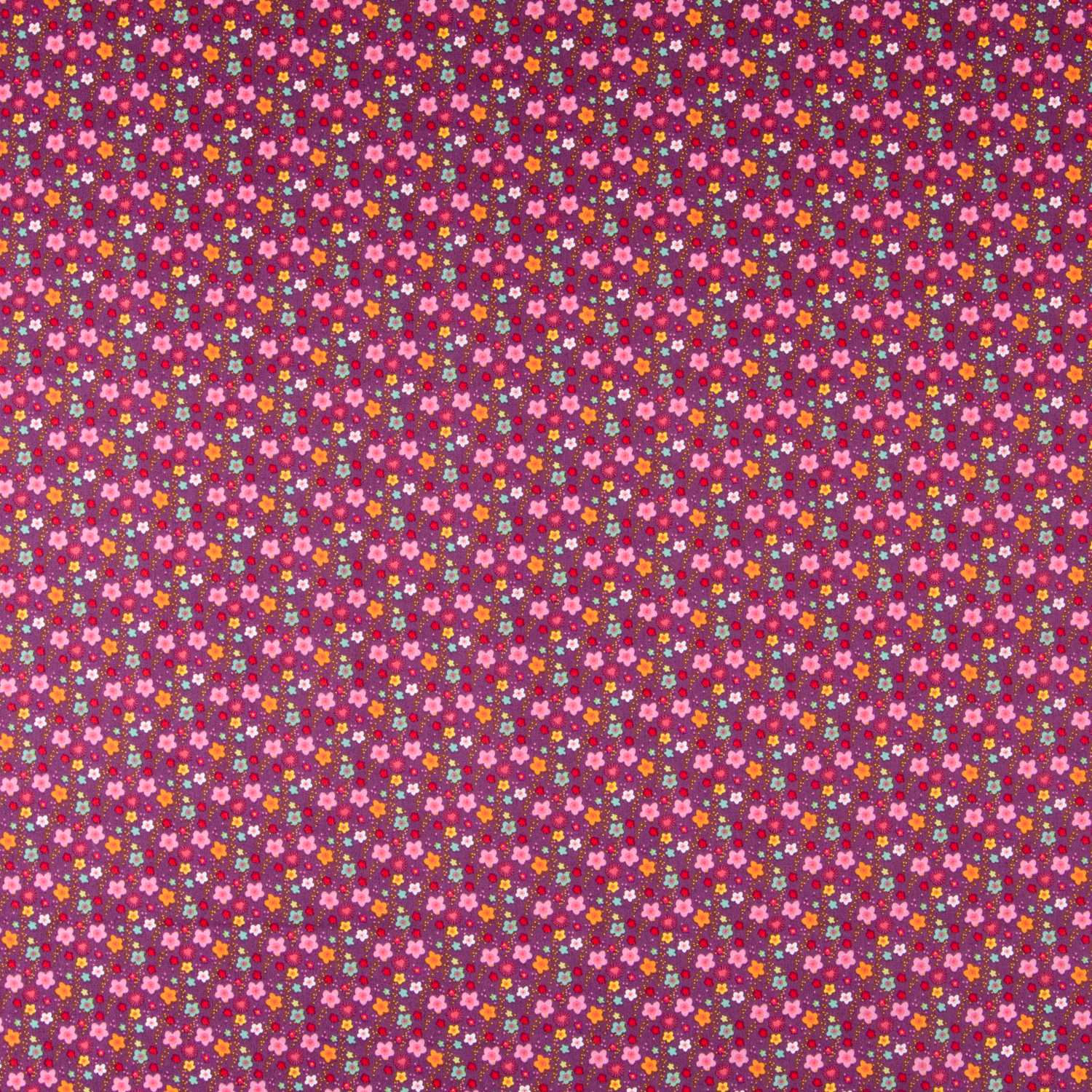 Popelín Flores Violeta - Ribes y Casals