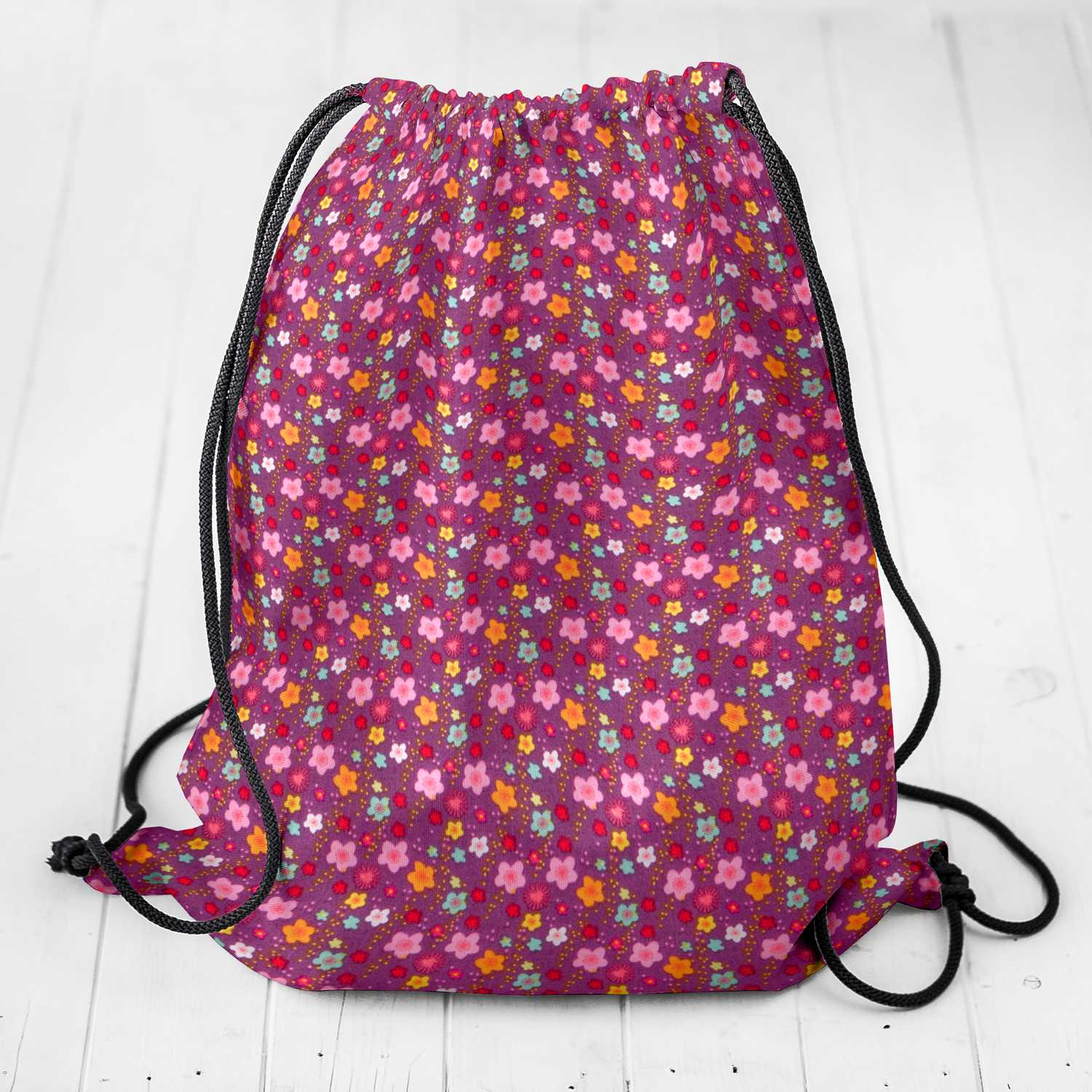 Popelín Flores Violeta - Ribes y Casals