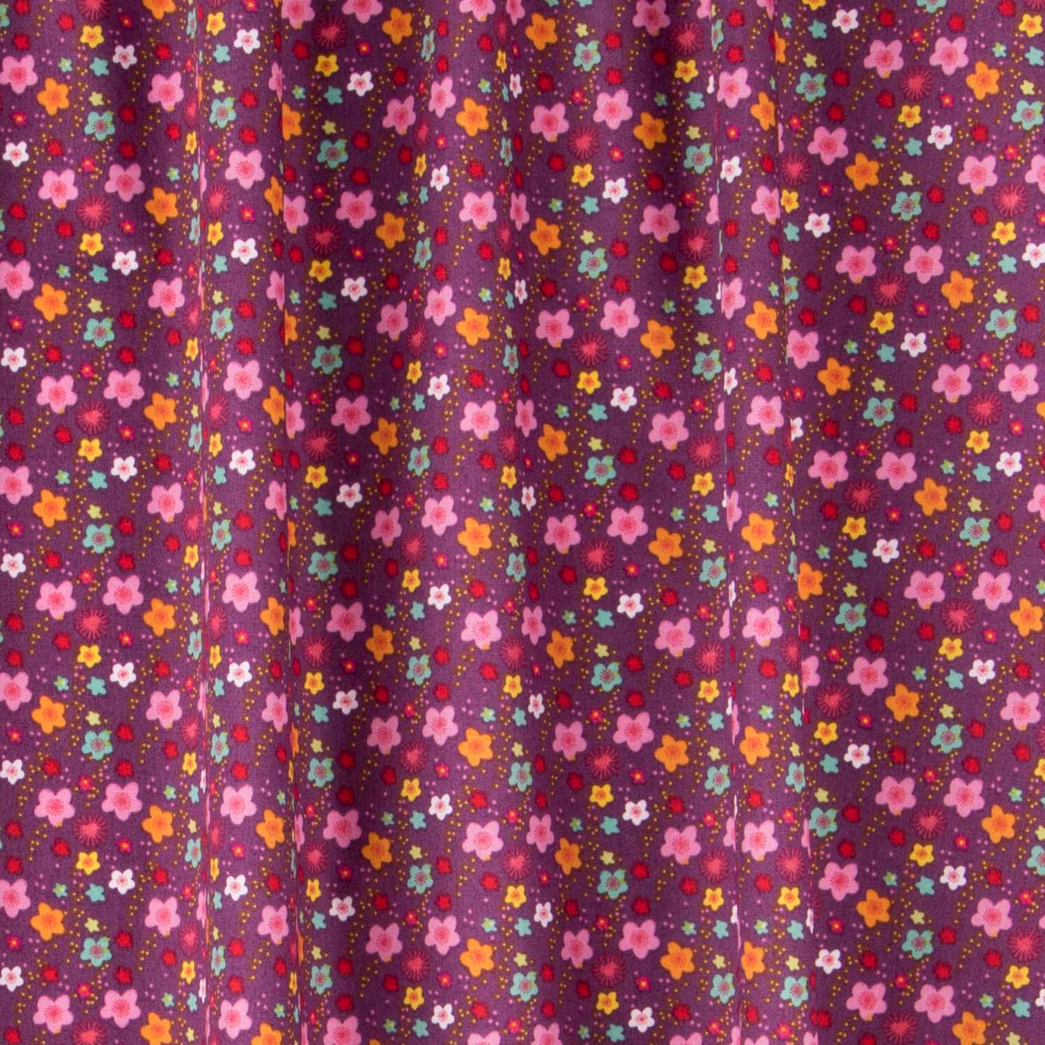 Popelín Flores Violeta - Ribes y Casals