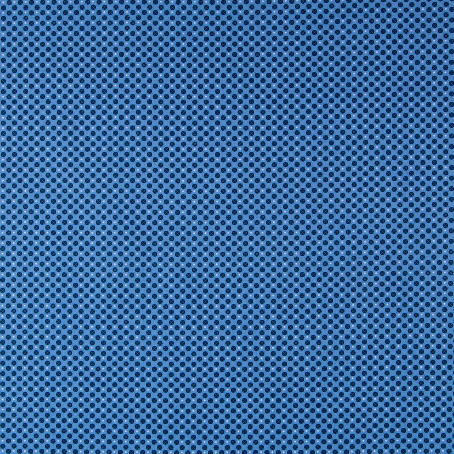 Popelín Geométrico Azul - Ribes y Casals