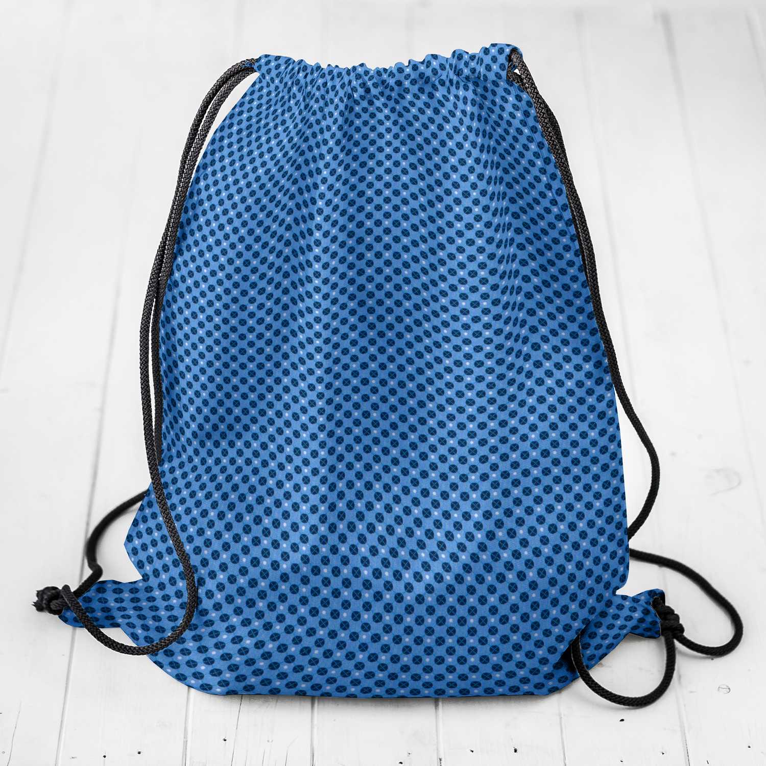 Popelín Geométrico Azul - Ribes y Casals