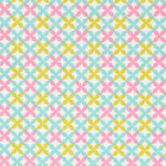 Popelín Geométrico Verde Rosa - Ribes y Casals