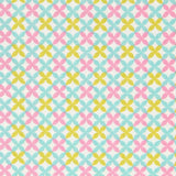 Popelín Geométrico Verde Rosa - Ribes y Casals