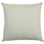 Popelín Geométrico Verde Rosa - Ribes y Casals