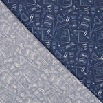 Popelín Hand Made Azul Denim - Ribes y Casals