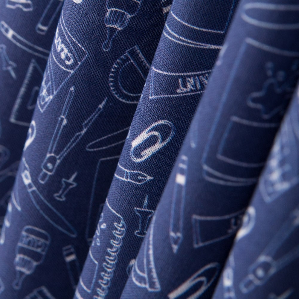 Popelín Hand Made Azul Denim - Ribes y Casals