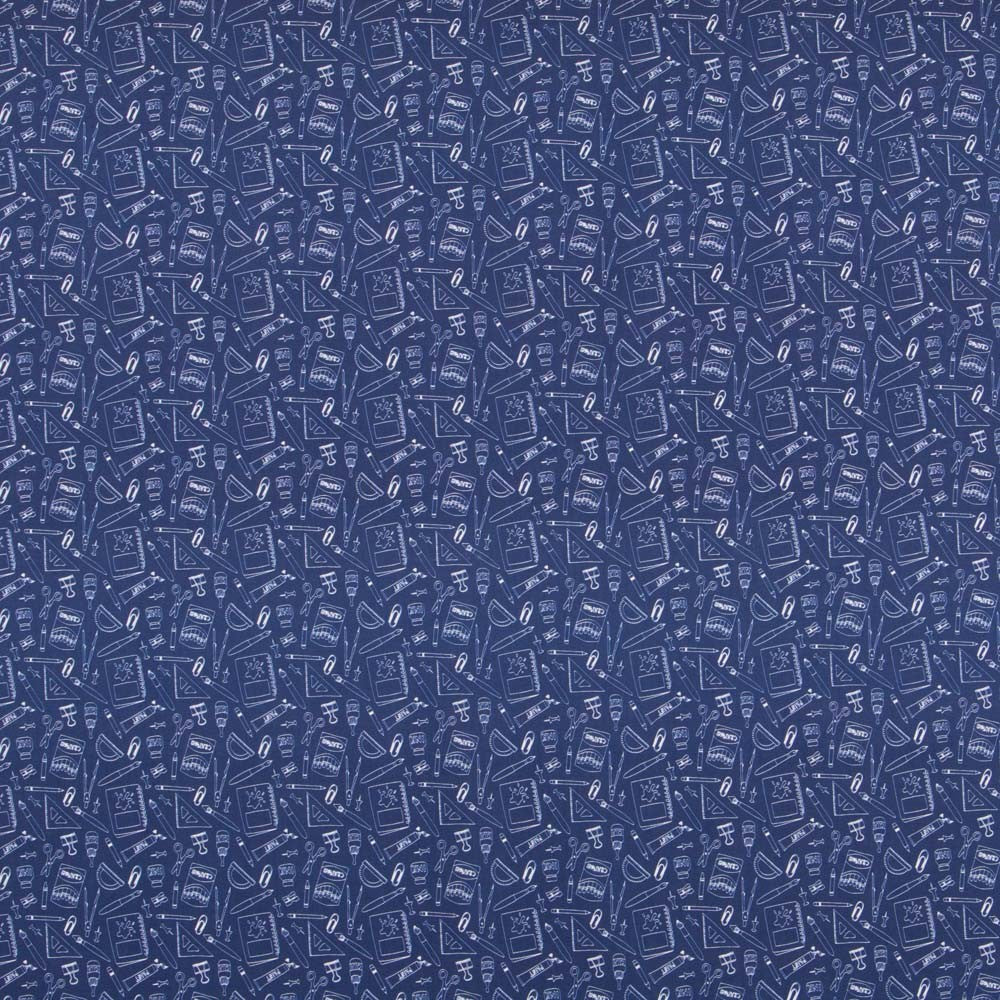 Popelín Hand Made Azul Denim - Ribes y Casals