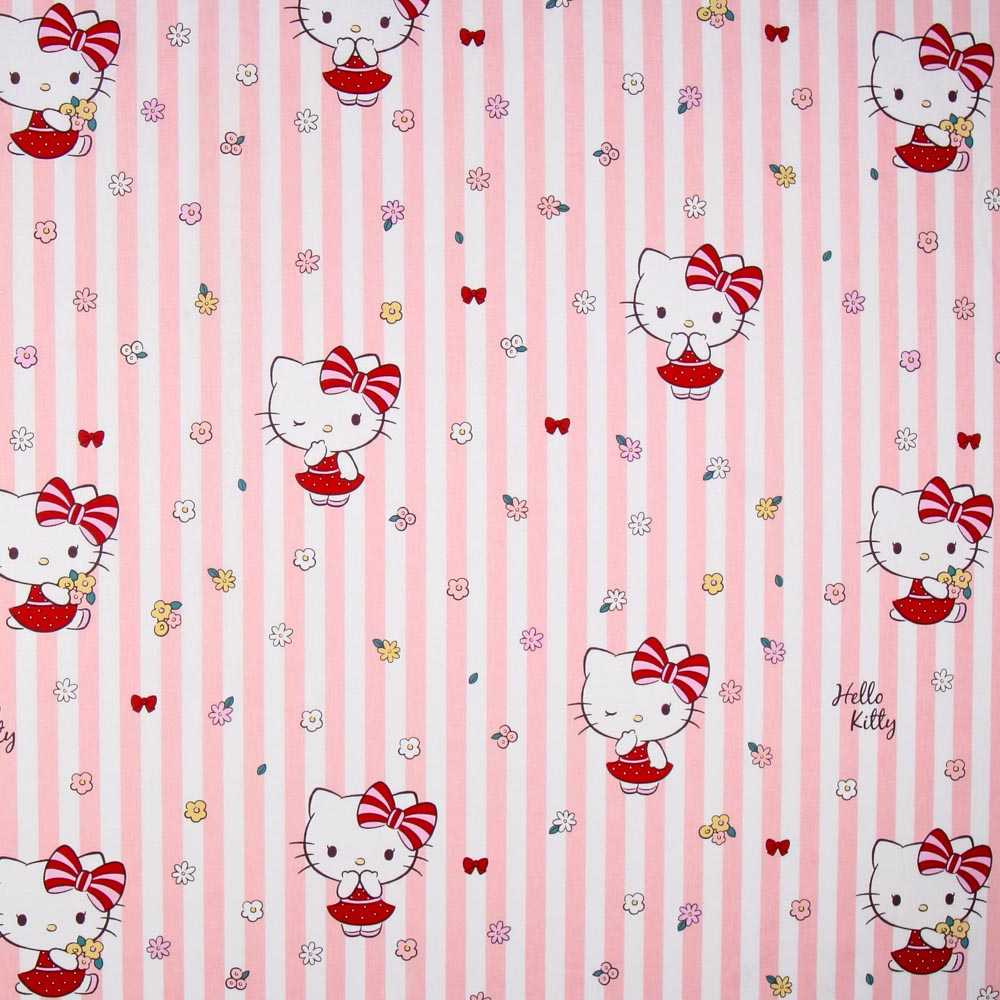 Popelín Hello Kitty Rosa - Ribes y Casals