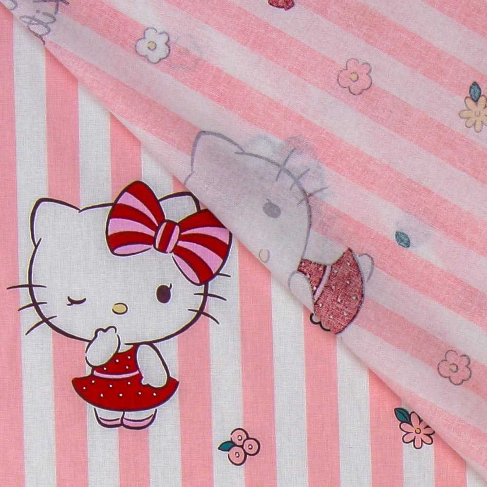 Popelín Hello Kitty Rosa - Ribes y Casals