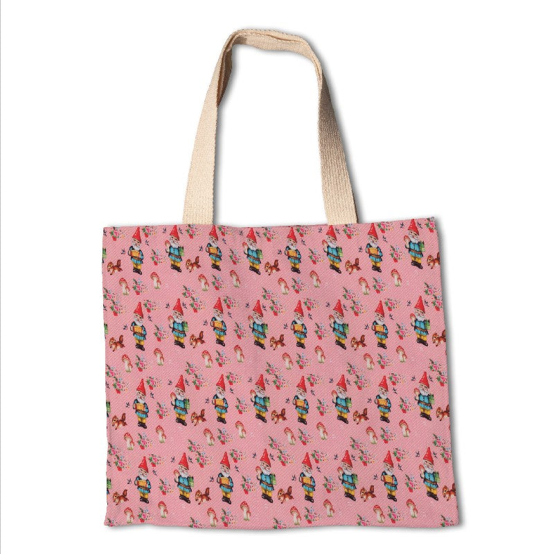 Popelín Infantil Gnomos Rosa - Ribes y Casals