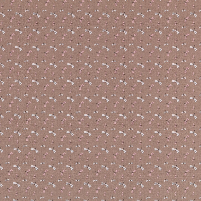 Popelín Infantil Libélula Marrón - Ribes y Casals