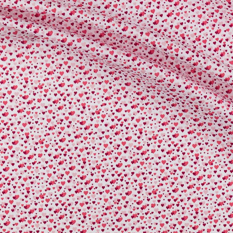 Popelín Infantil Love Blanca - Ribes y Casals