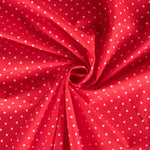 Popelín Infantil Lunares Rojo - Ribes y Casals