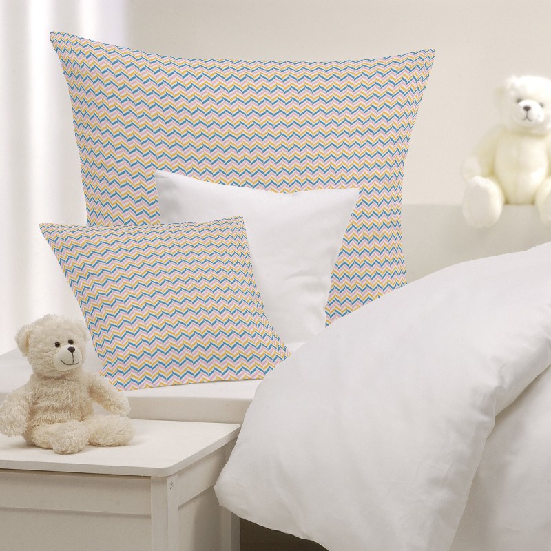 Popelín Infantil ZigZag Azul - Ribes y Casals