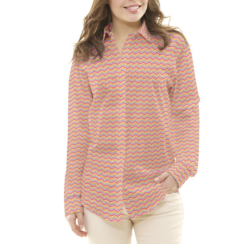 Popelín Infantil ZigZag Roja - Ribes y Casals