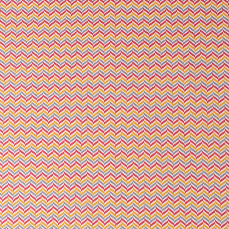 Popelín Infantil ZigZag Roja - Ribes y Casals