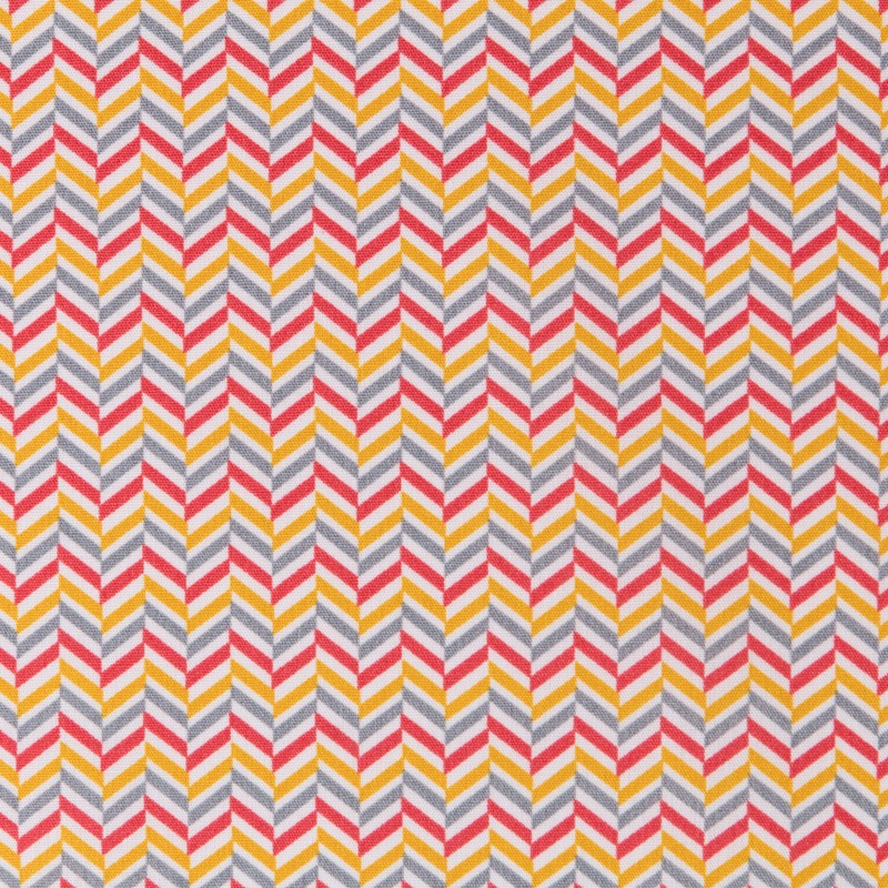 Popelín Infantil ZigZag Roja - Ribes y Casals