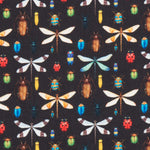 Popelín Insectos Negro - Ribes y Casals