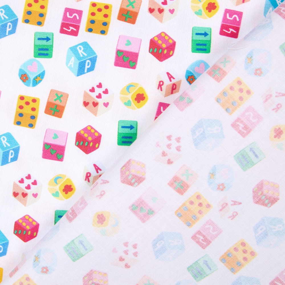 Popelín Juguetes Blanca - Ribes y Casals