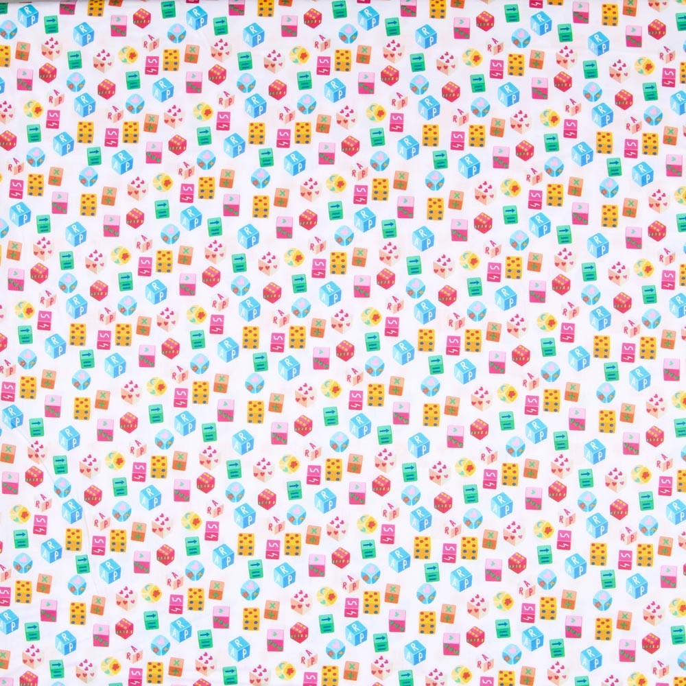 Popelín Juguetes Blanca - Ribes y Casals