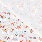 Popelín Llamas Gris - Ribes y Casals