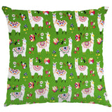 Popelín Llamas Verde - Ribes y Casals