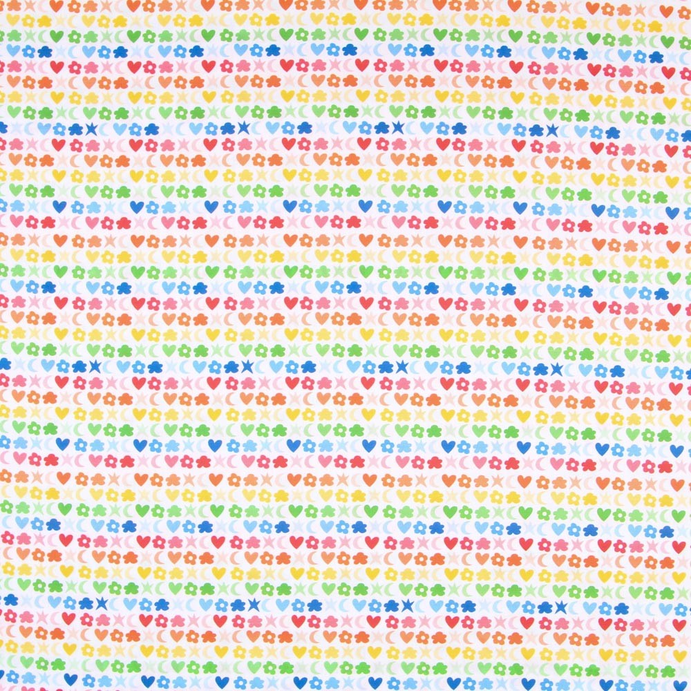 Popelín Love Multicolor - Ribes y Casals