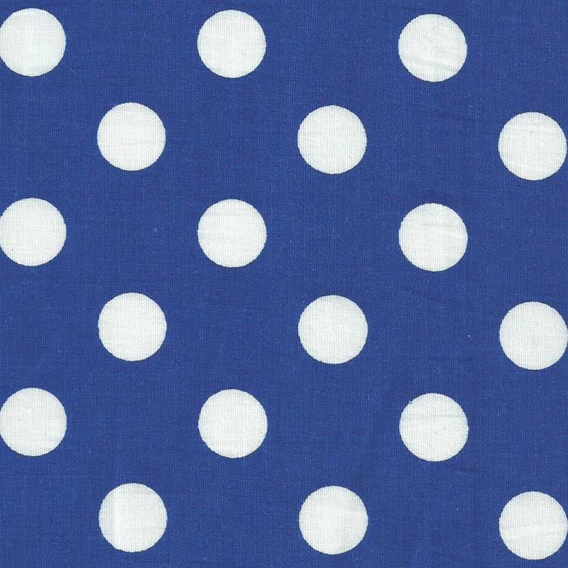 Popelín Lunares Dots Azul - Ribes y Casals