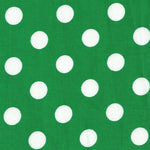 Popelín Lunares Dots Verde - Ribes y Casals
