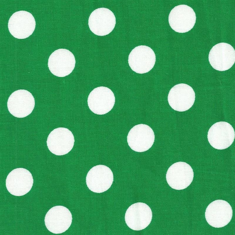 Popelín Lunares Dots Verde - Ribes y Casals