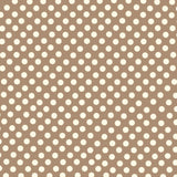 Popelín Lunares Flamenca Fondo Beige 7mm - Ribes y Casals